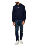 Худи 350Terry micro monologo Calvin Klein Jeans, синий - фото 3