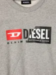 Толстовка с логотипом Diesel Kids, серый - фото 3