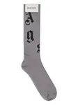 Носки с монограммой Palm Angels, серый - фото