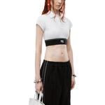 Кроп-поло Cheerleader Alexander Wang, белый - фото 7