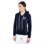 Толстовка Equestro Interlock full zip, синий - фото 4