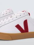 Кожаные кроссовки Esplar VEJA, White/Red - фото 4
