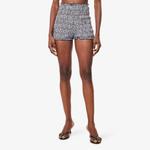 Шорты хлопковые Amy Lynn Danica в клетку, черный - фото 3