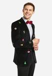 Пиджак-блейзер DINNER JACKET CHRISTMAS ICONS BLACK OppoSuits, черный - фото 4