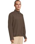 Мужской свитер Johnston & Murphy Reversible Solid Quarter-Zip, Brown/Blue - фото 2