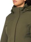 GUESS женская куртка Midlength Softshell с капюшоном, Olive Morning Multi - фото 3