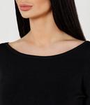 Блуза женская Armani Exchange с вырезом, черный - фото 4