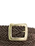Плетеный ремень Kate Cate, коричневый - фото 2