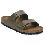 Сандалии Birkenstock Arizona Natural Leather, серый - фото 3