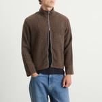 Укороченные поло на молнии Our Legacy, brown sparse buckle weave - фото 2