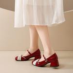 Medd Туфли Mary Jane женские красные - фото 6