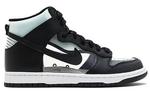 Кроссовки x comme des garcons dunk high в стиле ретро Nike, черный - фото 3