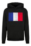 Пуловер F4NT4STIC Basic Hoodie France Frankreich Flagge distressed, черный - фото