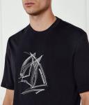 Футболка мужская Armani Exchange с графическим принтом, черный - фото 4