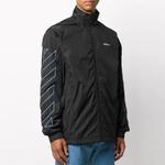 Куртка мужская Off-White с принтом на рукавах, черный - фото 2