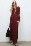 Платье Mango Maxi dress, Bordeaux - фото 4