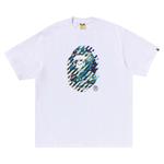 Футболка BAPE ABC Camo Illusion Ape Head Relaxed Fit Tee, White - фото