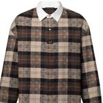 Монограммная фланелевая поло с длинными рукавами LOUIS VUITTON, Umber - фото 4