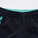 Детские дышащие шорты для тренировок Decathlon - серый/зелёный - фото 4