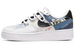 Кроссовки Nike Air Force 1 Skateboard Shoes Men Low-Top Black White Blue - фото