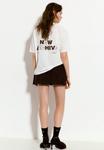 Футболка PULL&BEAR Print T-shirt, White - фото 2