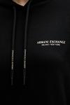 Хлопковое платье Armani Exchange, черный - фото 5