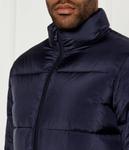 Куртка мужская Ea7 с воротником-стойкой короткая, синий - фото 4