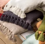 Декоративная подушка Dutch Decor Ruby 45x45 см, черная, однотонная - фото 3