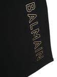 Balmain Kids футболка с тисненым логотипом, черный - фото 3