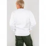 Толстовка Alpha Industries "Basic Sweater small Logo", белый - фото 2