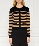 Шерстяной кардиган Regular fit Elisabetta Franchi, черный - фото