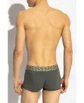 Хлопковые боксерские шорты Versace, серый - фото 3