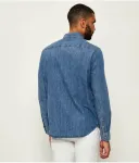 Джинсовая рубашка Regular fit Paul&Shark, синий - фото 3