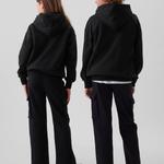 Однотонная толстовка с капюшоном унисекс Gap, черный - фото 3