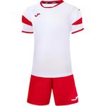 Футболка и шорты для футбола унисекс Joma, бело-красные - фото 6