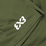 Шорты с широкой сеткой 3x3, темно-зеленый - фото 3