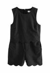 Комбинезон TALL FIT - SLEEVELESS SCALLOP EDGED Next, черный - фото