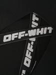 Off-White платье в рубчик с логотипом, черный - фото 6