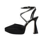 Туфли женские на высоком каблуке Shoeszooo, черный - фото