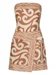 Мини-платье Raíz Ritual с узором Johanna Ortiz, коричневый - фото