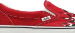 Кеды Vans Slip-On Checker Flame, красный - фото 2