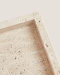 Поднос Zara Home Rectangular Marble, бежевый - фото 6