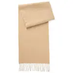 Шарф BOSS Naster, бежевый - фото