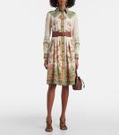 Платье миди с узором пейсли Etro, Print On White Base - фото 2