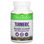 Paradise Herbs, куркума, 120 вегетарианских капсул - фото 2