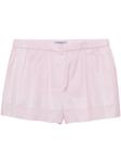 Хлопковые шорты Prada, розовый - фото