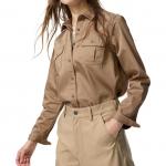 Рубашка Women's Dark Beige UNIQLO, темно-бежевый - фото