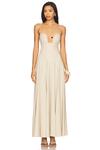 Длинное платье Jolene от Lovers And Friends, linen neutral - фото