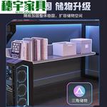 Компьютерный стол Zhenyanxuan 80 см с полкой, карбон - фото 5