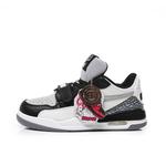 Низкие кеды для скейтборда унисекс черно-белые BURCOME - фото